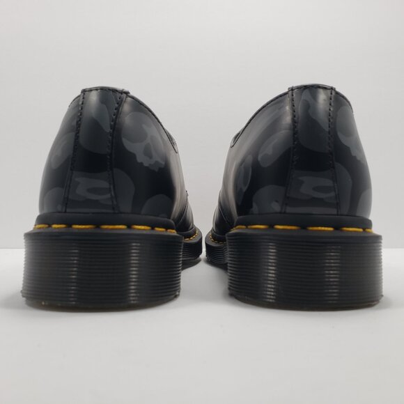 Dr. Martens 1461 Skull Leopard Print Oxford Black 27686 Men's Size 7 / Women's 8 - Picture 4 of 12